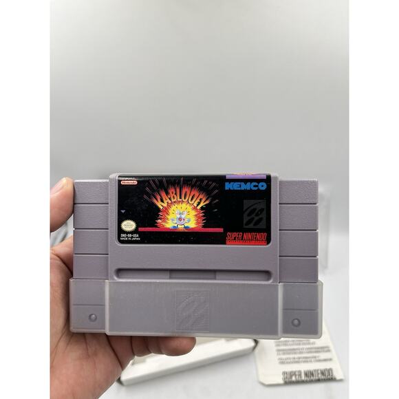 KA-BLOOEY Super Nintendo SNES Original Box with Protective Sleeve - Picture 6 of 16
